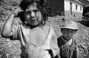 young workers in a brick factory - Ollantaytambo,Peru    